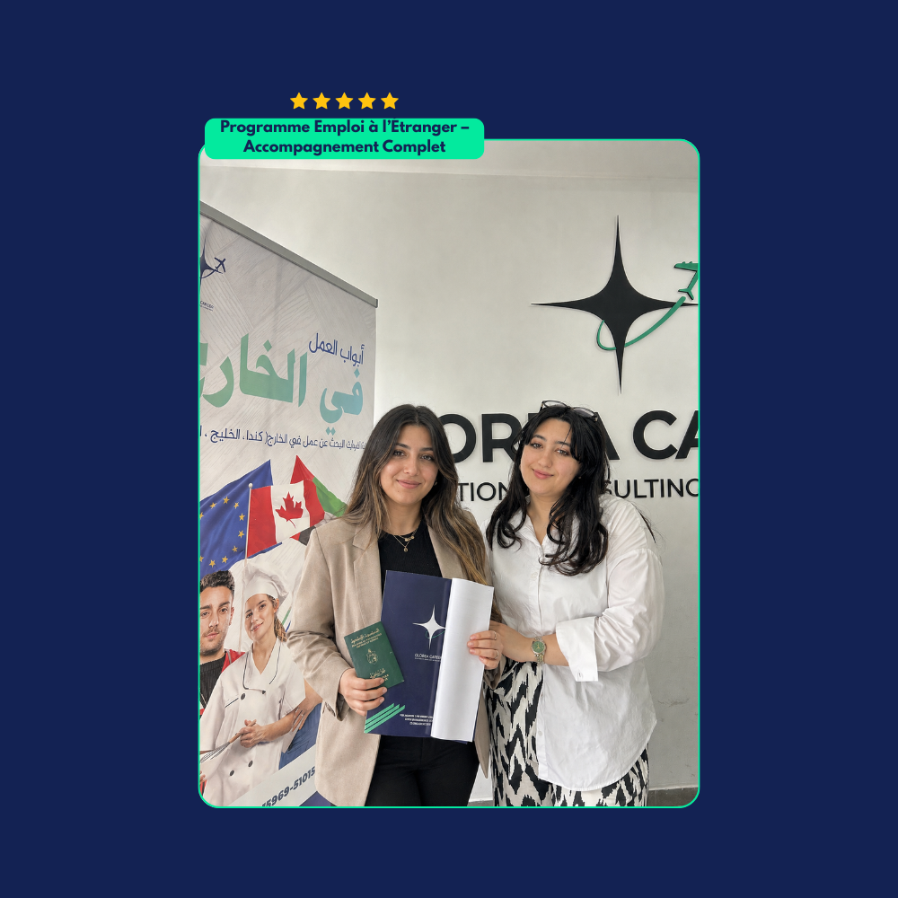 Client Glorea Career avec son contrat